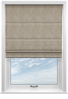 Memphis, Light Tan - Twist&Fit Roman Blind